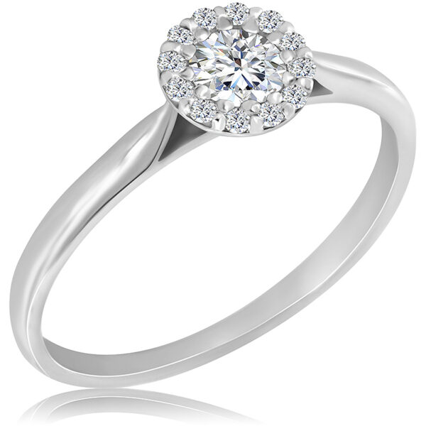 Pierścionek z Diamentami Naturalnymi 0,33ct