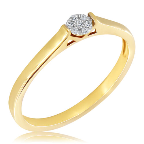 Pierścionek z Diamentami Naturalnymi 0,04ct