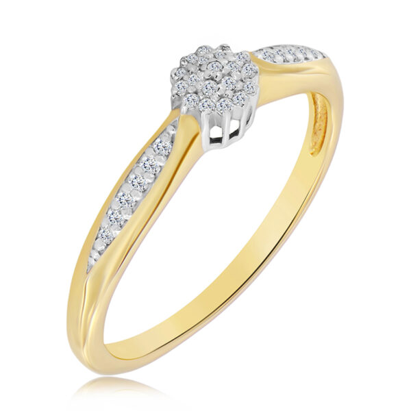 Pierścionek z Diamentami Naturalnymi 0,25ct