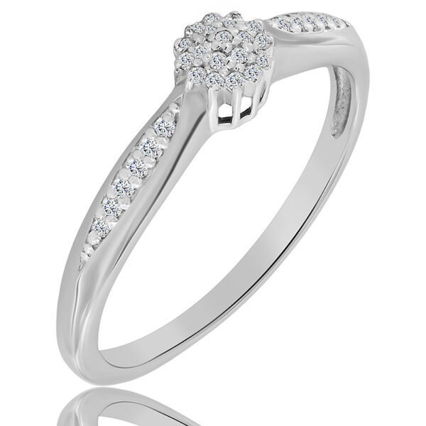 Pierścionek z Diamentami Naturalnymi 0,25ct