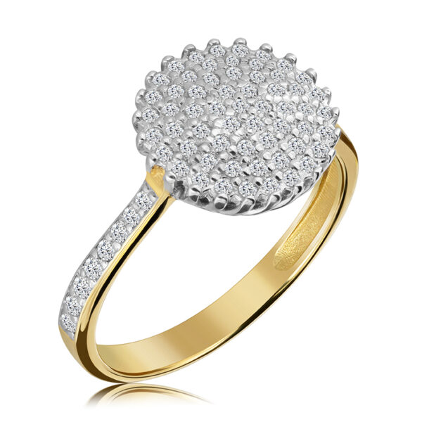 Pierścionek z Diamentami Naturalnymi 0,42ct