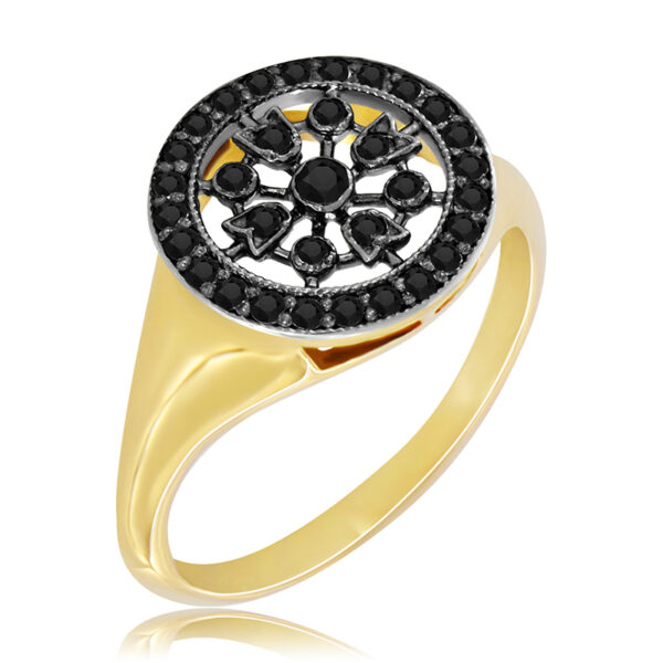 Pierścionek z Czarnymi Diamentami 0,30ct