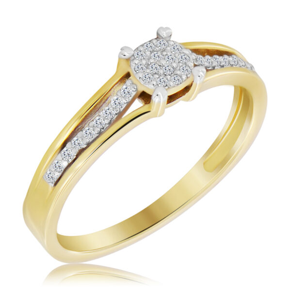 Pierścionek z Diamentami Naturalnymi 0,23ct