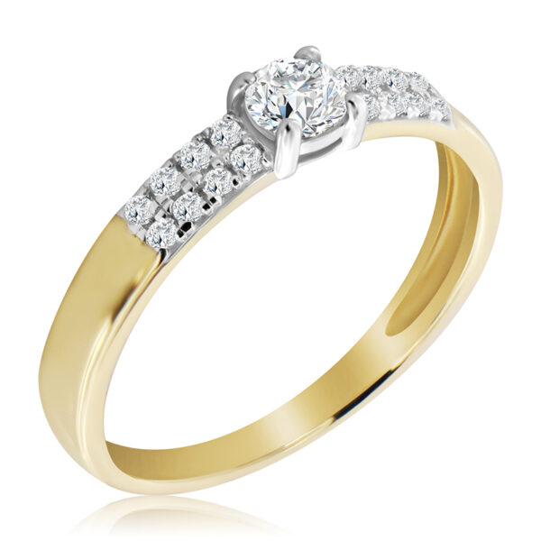 Pierścionek z Diamentami Naturalnymi 0,40ct